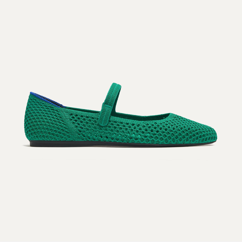 The Square Mary Jane - Clover Mesh