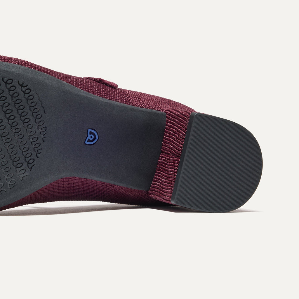 The Mary Jane Heel - Wine Red