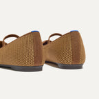 The Max Square Mary Jane - Wheat Raffia-Knit
