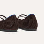 The Double Buckle Mary Jane - Chocolate Mesh