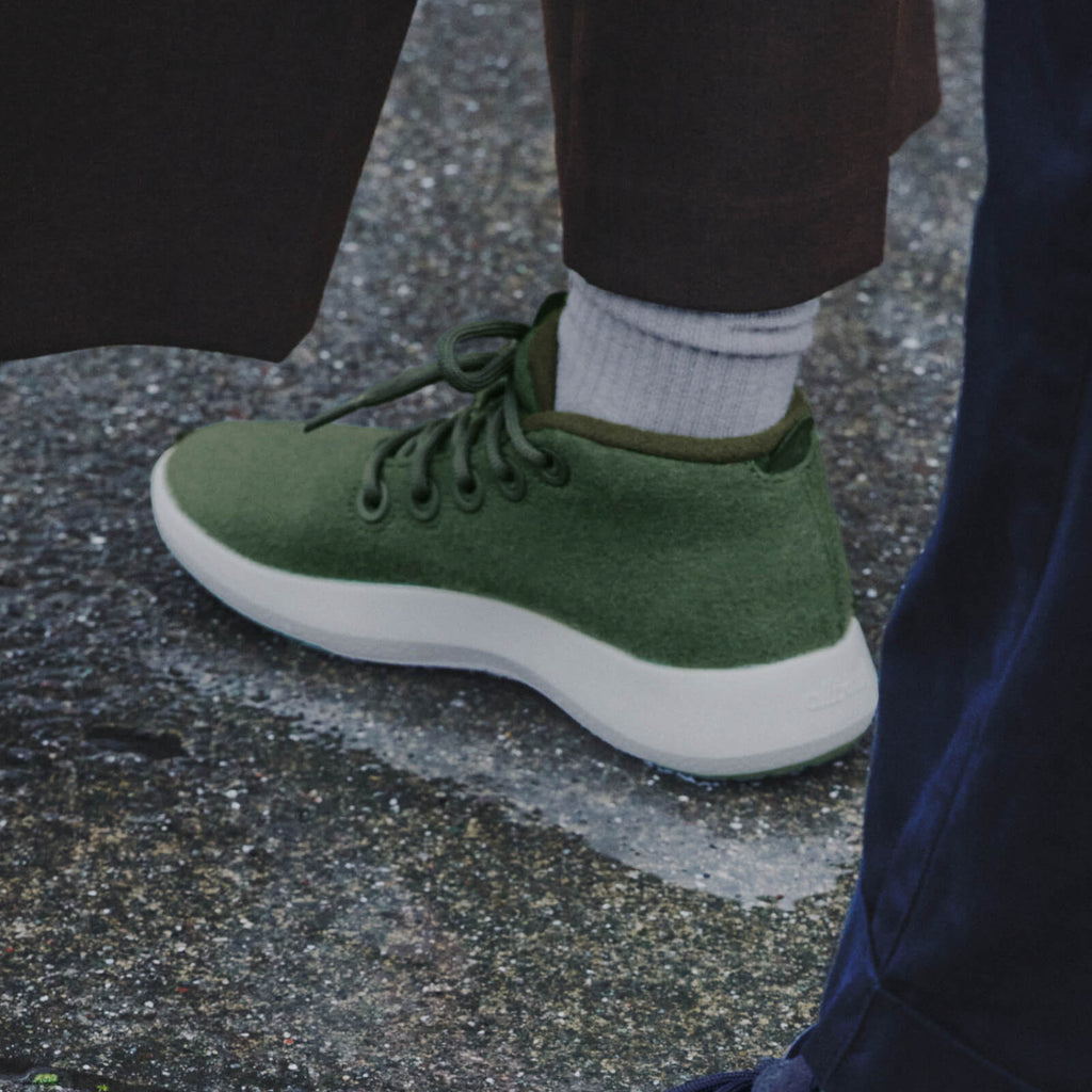 Men's Wool Runner-up Mizzles - Tuke Jo (Cream Sole)