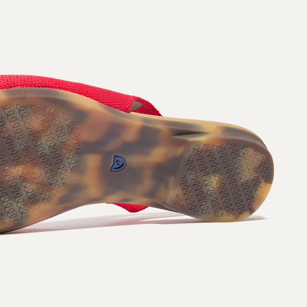 The Almond Slingback - Lollipop Red