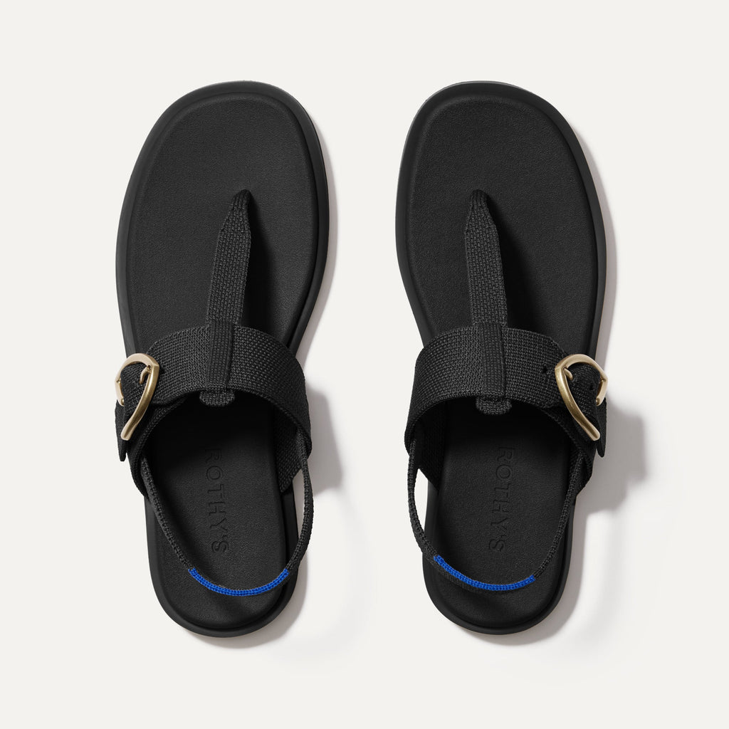 The T¨CStrap Sandal - Black