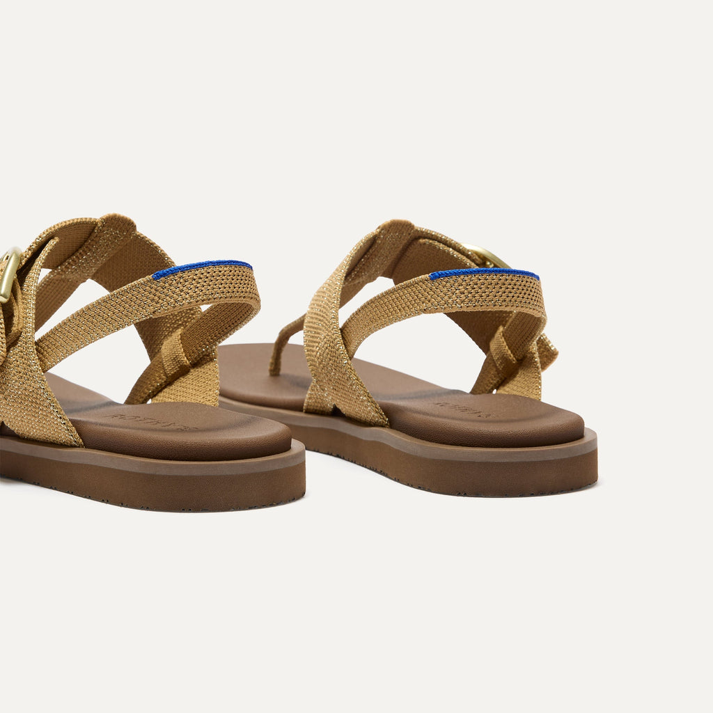 The T¨CStrap Sandal - Metallic Golden Sun