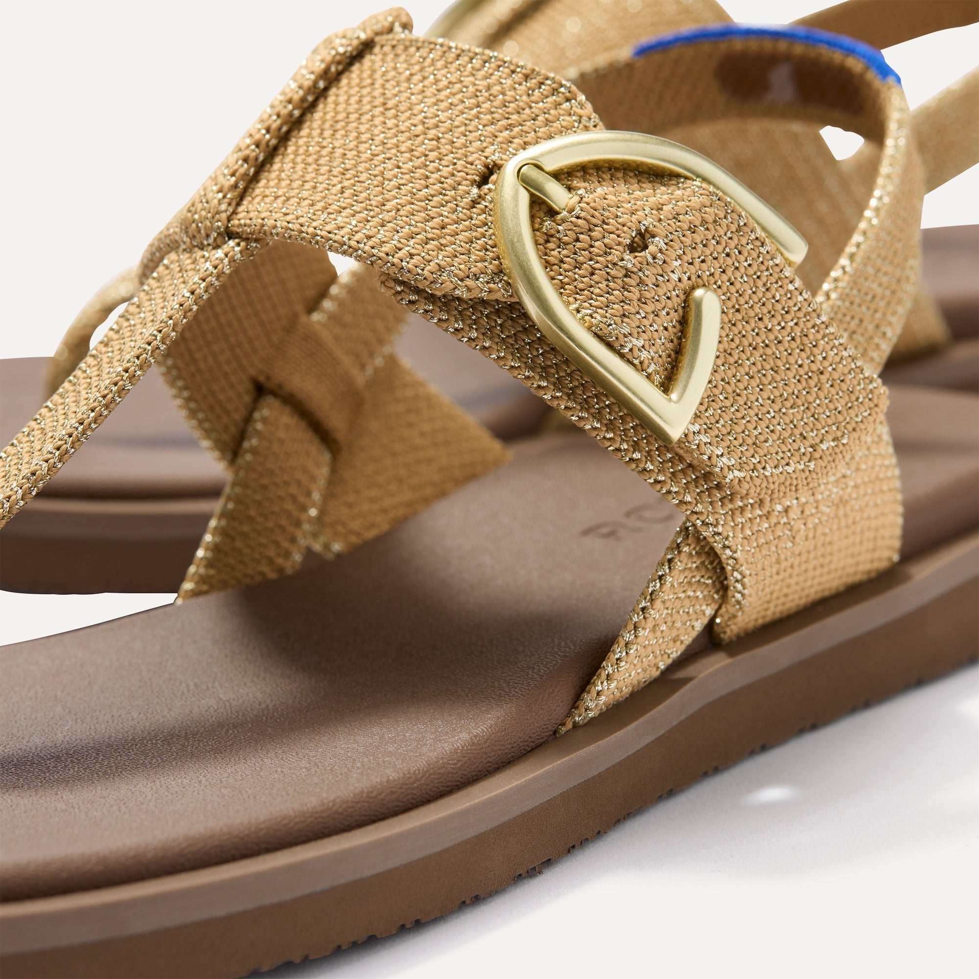 The T¨CStrap Sandal - Metallic Golden Sun