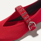 The Max Buckle Mary Jane - Cherry