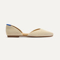 The D'Orsay Point - Conch Raffia-Knit