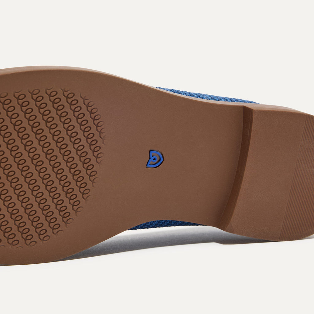 The Penny Loafer - Blue Raffia-Knit