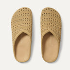 The Casual Clog - Metallic Golden Crochet