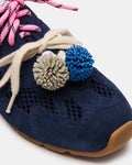AZIEL SNEAKER & POM SHOE CHARM BLUE/MULTI BUNDLE
