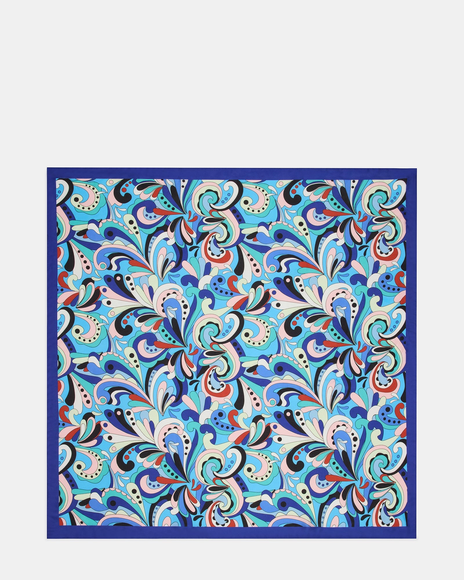 BLUE PRINTED SCARF