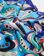 BLUE PRINTED SCARF