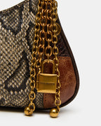 IRINA PATCHWORK BAG BROWN MULTI