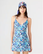BLUE PRINTED SCARF