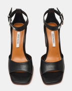 ALONSO BLACK LEATHER