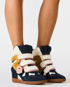 MAVIS NAVY SUEDE