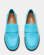 RONIE OSTRICH TURQUOISE LEATHER