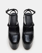 SCOTLYN BLACK CROCODILE