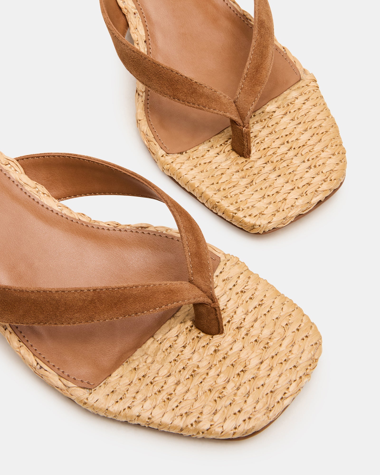 TRACIE RAFFIA CHESTNUT SUEDE